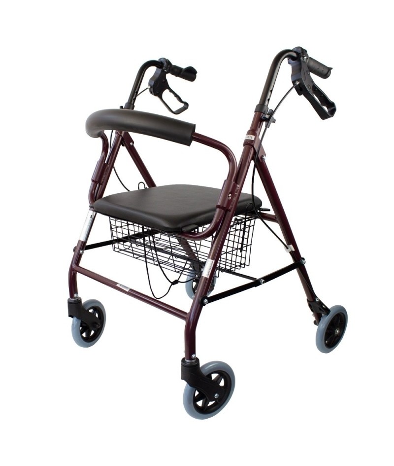 andador para adulto andadores con asiento ruedas frenos silla ancianos  Nuevo